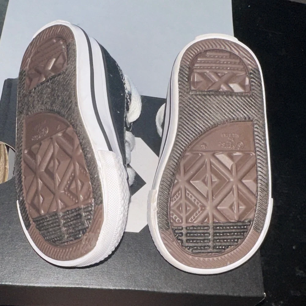 Converse Toddler Black & White Low Top Sneakers